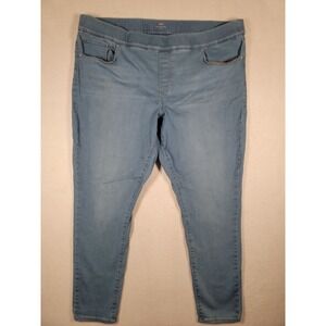 Levi's Pull on Womens Plus Size 22 Leggings Jeans Medium Blue Wash Stretch